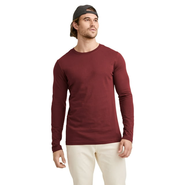 Jockey T-Shirt à Manches Longues à Col Ras du Cou Made2Fit pour Hommes