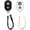Black+White, variant on Wireless Camera Remote Shutter for Smartphones (2 Pack), Wireless Phone Camera Remote Control Compatible with iPhone/Android Cell Phone - Wrist Strap Included Black&Blue