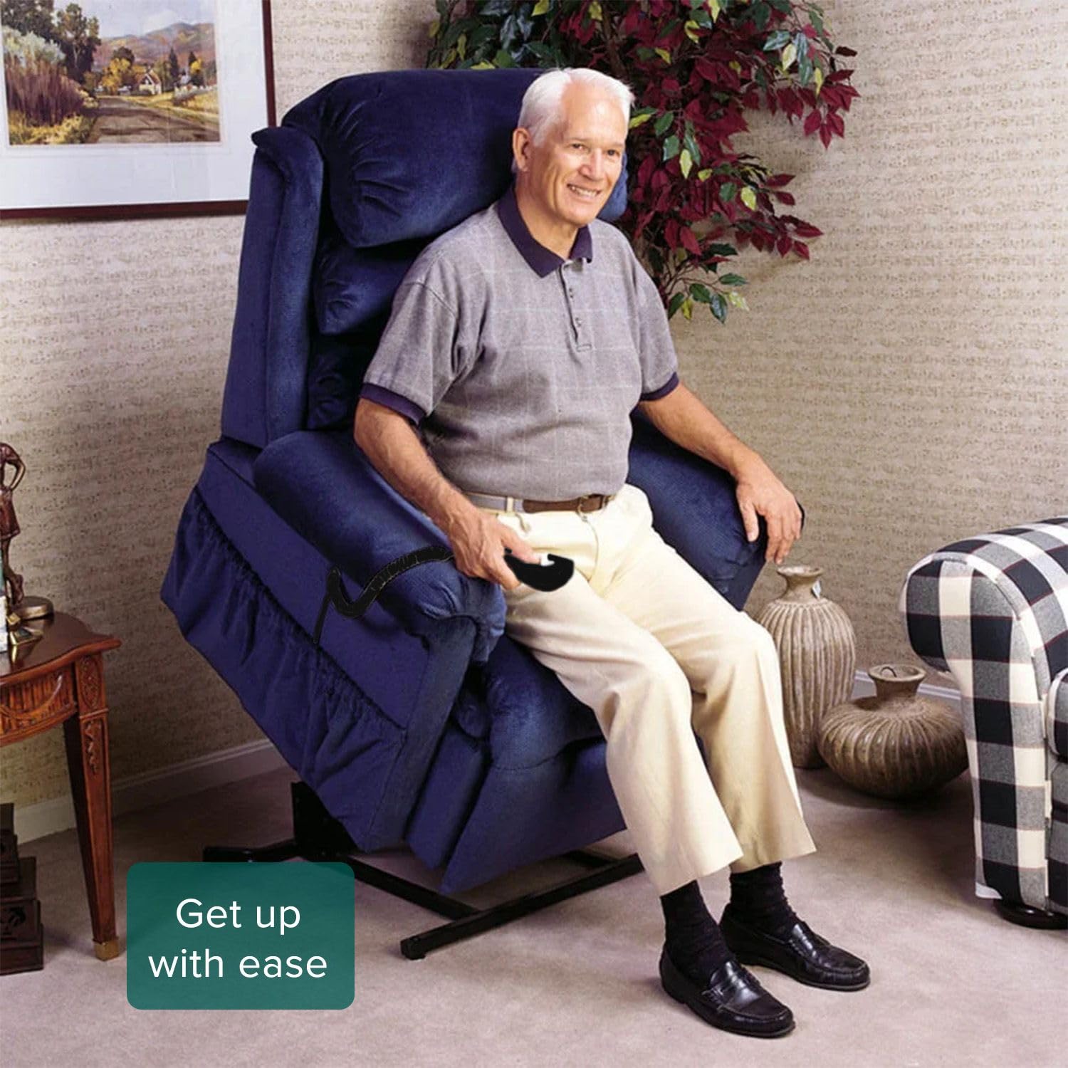 AlveyTech Hand Control for Pride LC-525, LL-770 Series, & Mega Motion LC-100 Lift Chairs with Heat & Massage (Serial Number LB410312004F30 and Later) - Replacement Recliner Chair Remote (ELEASMB7220)