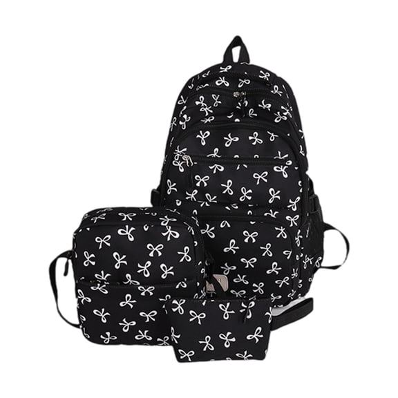 ROZYARD 3 Pcs Trendy Backpacks Large Capacity Casual Daypacks School Bag Bows Rucksack