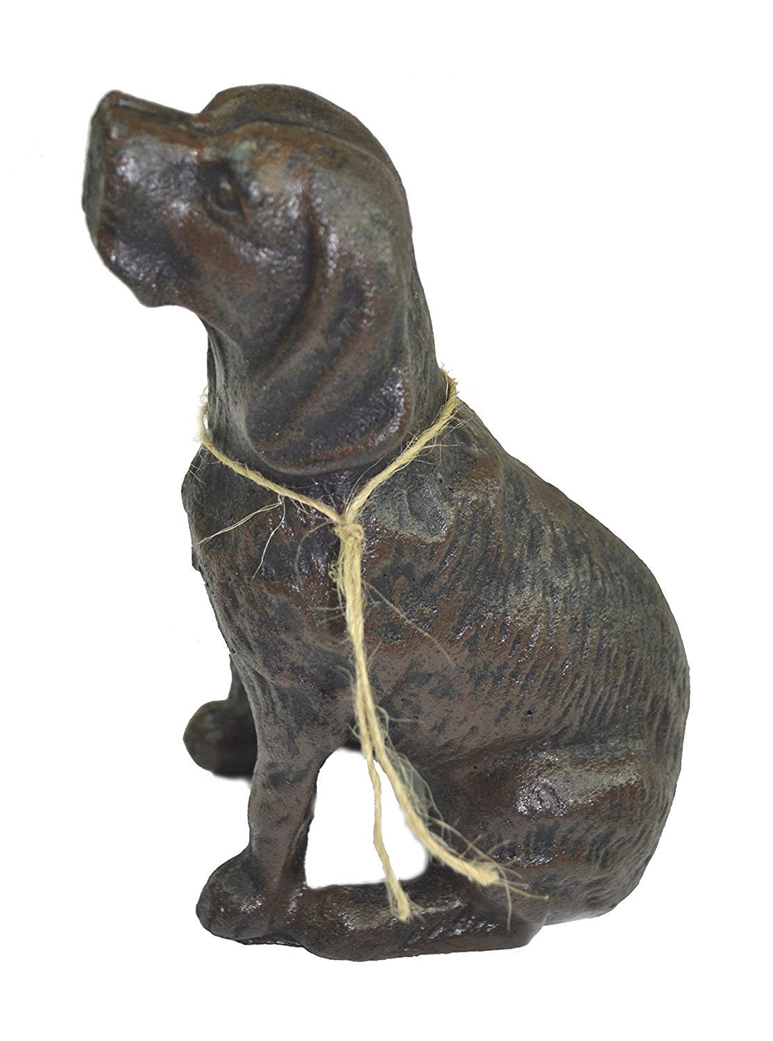 Cast Iron Decorative Dog Door Stopper with Rod Door Stop with Rod LuLu Decor