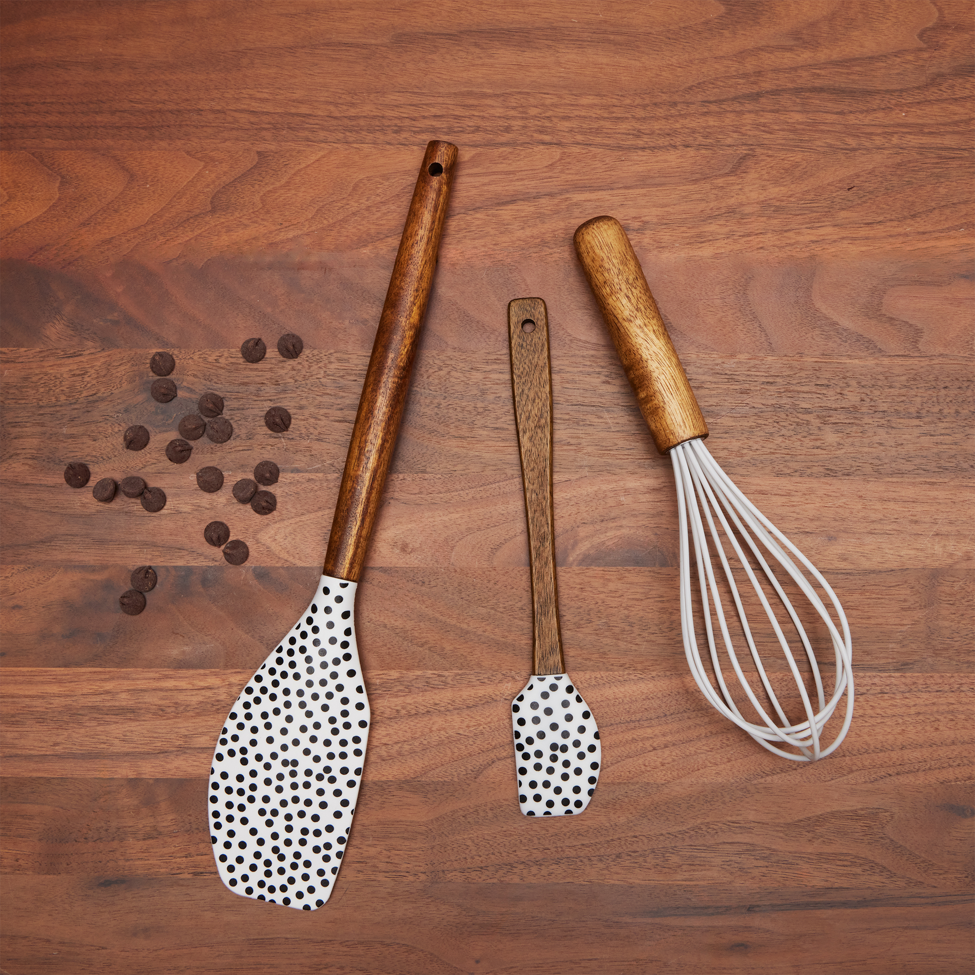 Thyme & Table 10-Piece Ceramic Bakeware Set with Pointed Spatulas & Whisk - image 5 of 6