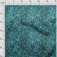thumbnail image 2 of oneOone Georgette Viscose Teal Blue Fabric Leopard Animal Skin Dress Material Fabric Print Fabric By The Yard 42 Inch Wide, 2 of 4