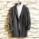 thumbnail image 2 of Abrigo clásico de lana para hombre, talla grande, cálido, de invierno, con una sola botonadura, largo, informal, ajustado, s202412241053, 2 of 3