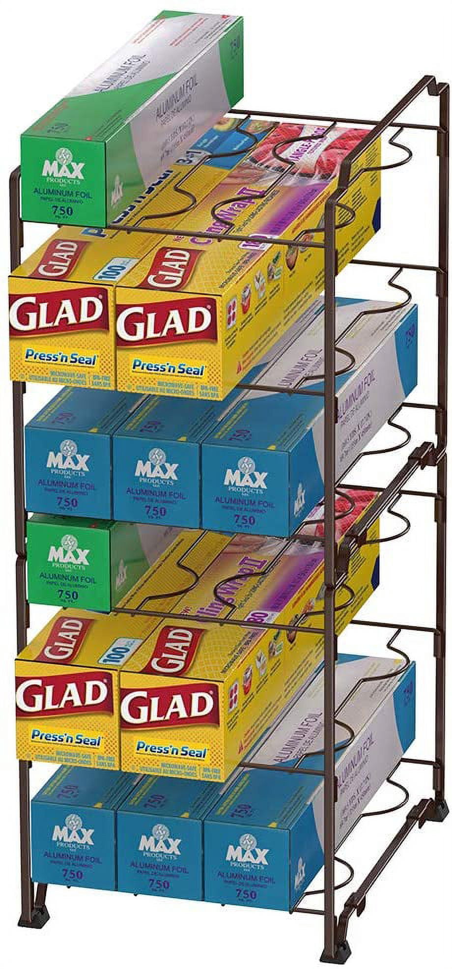 Kitchen Wrap Organizer Rack 2 Pack