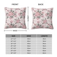 thumbnail image 2 of Pofeuu Rose Flowers Print Double-sided plush pillowcase Square Throw Pillow Covers Pillows Cover for Living Room Bedroom Sofa Couch Cushion Cover（No pillow core）-20"x20", 2 of 7