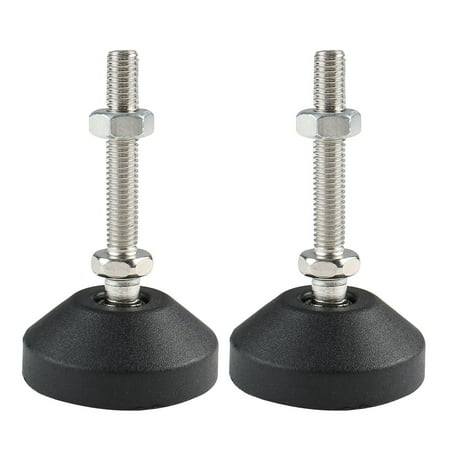 Furniture Factory Shops M8 x 50 x 50mm Leveling Foot Adjustable Leveler Leg Anti-slip Floor Protector Furniture Feet Support for Factory 2pcs ()