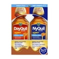 thumbnail image 1 of Medicamento para el resfriado y la gripe Vicks DayQuil & NyQuil SEVERE Honey 720 ml, 1 of 8