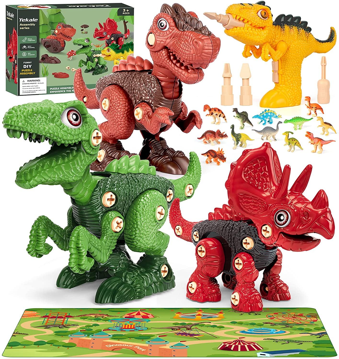 Dinosaur Toys for 3 4 5 6 7 Year Old Boys, Take Apart Dinosaur Toys for