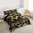 thumbnail image 3 of jejeloiu Farmhouse Camouflage Hunting Queen Comforter Set,Football Soccer Sport Bedding Comforter Set For Boys Men Reversible 3 Pieces, 3 of 8