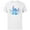 White, variant on Disney Stitch with Flowers & Butterfly Easter Spring Vibes - Short Sleeve Cotton T-Shirt for Adults - Customized-Black