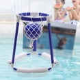 thumbnail image 3 of Pool Basketball Hoop Floating Water Basketball Game Swimming Pool Toy with 2 Basketball Air Pumps Suitable for Children and Adults Summer, 3 of 7