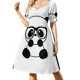 thumbnail image 2 of Vestido sin mangas con diseño de panda, ropa de verano para mujer, vestido para mujer, 2 of 8