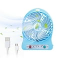 thumbnail image 3 of Anckoeil Portable Desktop Fan Led Multi-Speed Adjustable Powerful Mute Fan USB Battery Dual Charging Mode Fan, 3 of 9