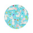 thumbnail image 2 of LADDKA 60 inch Round Beach Towel Blanket Blue Pattern Cute White Rabbit Bunny Easter Colorful Abstract Travel Circle Circular Towels Mat Tapestry Beach Throw, 2 of 2