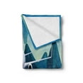 thumbnail image 2 of Airport Soft Flannel Fleece Throw Blanket, Digital Illustration of Airplane Taking Off from Runway on Mountains Backdrop, Cozy Plush for Indoor and Outdoor Use, 60" x 80", Multicolor, by Ambesonne, 2 of 5