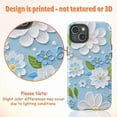 thumbnail image 2 of Blue Floral Phone Case for iPhone 16 15 14 13 12 11 Pro Max – Dual Layer Shockproof Cute Daisy Flower Design Cover, 2 of 6