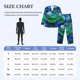 thumbnail image 4 of Balery Colorful Stained Glass Crocodile Pijama para Hombre de Dos Piezas con Manga Larga, Conjunto de Dormir y Descanso Suave con Bolsillos-Medium, 4 of 7