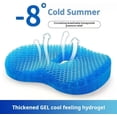 thumbnail image 2 of Gel Seat Cushion, Heavy-Duty Honeycomb Gel Seat Cushion for Long Sitting Pressure Relief, Non-Slip Soft Breathable Cooling Cushion for Office Chair Car Seat, Ergonomic Support (Blue), 2 of 8