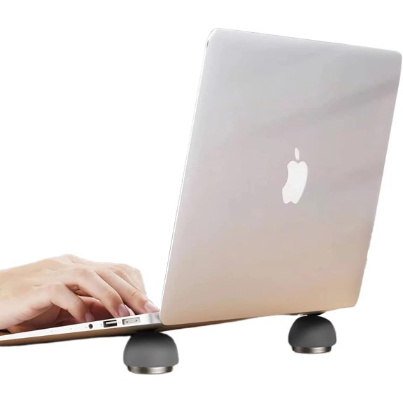 Laptop Cooling Stand,Ergonomic Pad Small Invisible Cooler Ball Portable Magnetic Stand for Computer