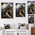 thumbnail image 4 of Designart "Tibetan Monastery Asian Painting II" Asian Floater Framed Canvas Print, 4 of 7