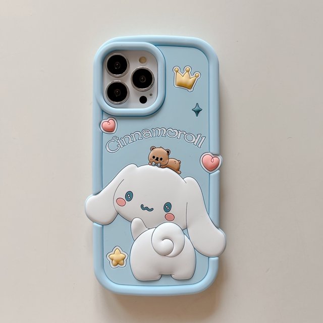 Sanrio-Funda de teléfono suave de Gel de sílice Cinnamoroll, carcasa trasera anticaída para IPhone 14, 13, 12, 11 Pro Max, 11 Fivean unisex