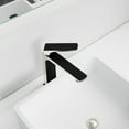thumbnail image 5 of ANZZI Single Handle Single Hole Bathroom Vessel Sink Faucet With Pop-up Drain in Matte Black & Brushed Nickel, 5 of 8