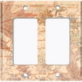 thumbnail image 6 of Metal Light Switch Plate Outlet Cover (Beige Leaf Letter DamaskLET006), 6 of 13