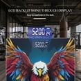 thumbnail image 3 of Bathroom Scale, Highly Accurate Digital Body Scale,Precisely Measures Weight up to 400 lbs-Eagle With Spread Wings In Red And Yellow Colors, 3 of 4