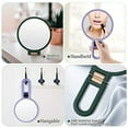thumbnail image 5 of 30X Magnifying Mirror, Hand Mirror with Handle, Double SideHand Mirror with 30X/1X Magnification, Essential Travel Mirror, Portable Foldable Makeup Mirror for Precision Makeup Black, 5 of 5