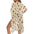 thumbnail image 5 of HELLHERO Geometric Diamond Kimono Cover Up - Lightweight Breathable Beachwear for Women | Perfect for Summer Vacation, Poolside & Tropical Trips, 5 of 6