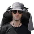 thumbnail image 7 of PALIFEUR Solar Powered Fan Hat Lightweight Solar Fan Hat Summer Water Proof Sun Hat Outdoor Hat With Fans Solar Power for Hiking Camping Beach, 7 of 7