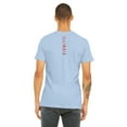 thumbnail image 3 of Daxton Adult Unisex Tshirt Chicago Script with Illinois Vertical on the Back, LighBlue Red, 3XL, 3 of 3