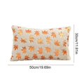 thumbnail image 3 of Fievgin 12x20" Maple Leaf Fall Pillow Covers, Soft Beige Thanksgiving Throw Pillow Cases for Farmhouse Sofa Bed Home Decor, 3 of 6