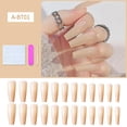 thumbnail image 2 of Uñas postizas HUOGUO con forma de ataúd largo con forma de bailarina, 2 of 2