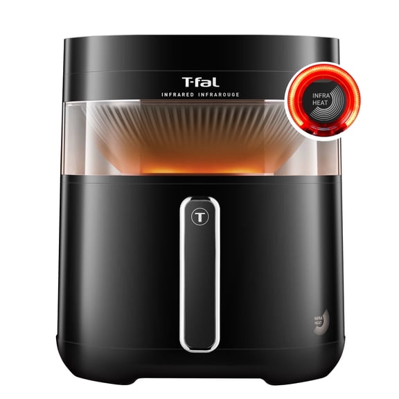 T-fal Infrared Air Fryer 2.0, 7L Dual Heating Air Fryer, 1800W, Black