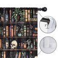 thumbnail image 4 of Blackout Kids Curtains,Black Halloween Skull Book Pattern Childrens Insulated Curtains Set Of 2,Bedroom Essentials,Toddler Room Decor 42"x54", 4 of 5