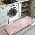 thumbnail image 3 of Pink Gold Marble Pattern Kitchen Rug Mat,Kitchen Runner Rugs Non Skid Washable,Decorative Kitchen Floor Mats for Kitchen,Sink,Laundry,17"x47.2", 3 of 7