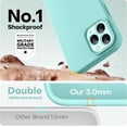 thumbnail image 4 of XUCP-Compatible with iPhone 12 Pro Max Phone Case | Thickening 2.1 MM Liquid Silicone | Anti-Scratch Microfiber Lining | Full-Body Duty Heavy Protection Case, Sea Blue, 4 of 4
