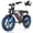 Black, variant on EggKing C200 1000W Electric Bike for Adults, 20" Fat Tire E-Mountain Bikes, 48V 17.5Ah 31MPH Electric Bicycle, Full Suspension UL2849 Green