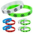 thumbnail image 3 of KAKOWELY 20 pulseras de silicona de fútbol: pulseras de equipo de fútbol para fanáticos - Pulseras de silicona impermeables para eventos deportivos y recuerdos de fiesta, 3 of 5