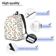 thumbnail image 4 of Honeii Hand Drawn Snake Print Canvas College Laptop Backpack, Durable Rucksack Travel Notebook Bag School Backpack Book Bag for Men Women-Small, 4 of 7