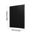 thumbnail image 3 of ShaoXinWan No Drill Self Adhesive Pleated Window Shades, Cut To Size Semi Light Block Fabric Blinds, Temporary Punch Free Decor Accessory For Bedroom, Kitchen And Bathroom Windows, 3 of 8