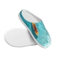 thumbnail image 3 of Easygdp Tranquil Ocean Canoe Journey Slippers for Women Mens Winter Warm Home Slippers Plush Slip on House Slippers for Indoor Outdoor Shoes-35/36, 3 of 7