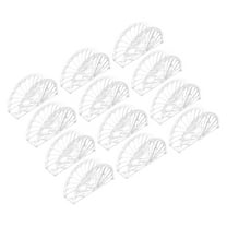 GOOHOCHY 12pcs Napkin Holder Tissue Storage Rack Acrylic Napkin Dispenser for Dinning Table