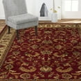 thumbnail image 4 of Home Dynamix Royalty Elati Traditional Ornate Damask Area Rug, Red/Ivory, 7'8"x10'4", 4 of 6