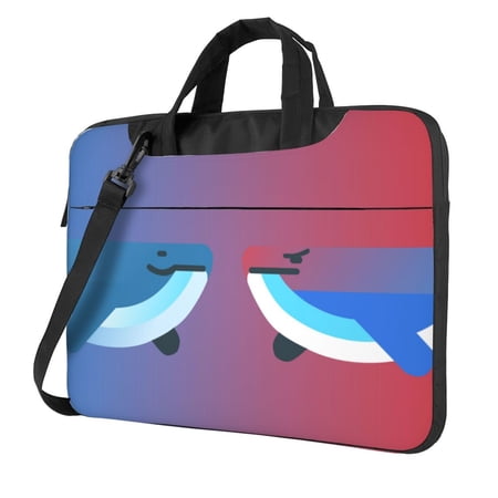 Angry Whale Laptop Bag, 13 inch Laptop or Tablet, Business Casual Laptop Bag