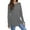 27#Gray, variant on Women's Casual Long Sleeve Tops Crew Neck Round Hem Loose T-Shirts Tunic Tops with Thumb Holes Light Purple L
