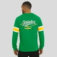 thumbnail image 5 of Men's Darius Rucker Collection by Fanatics Green Athletics Waffle-Knit Raglan Long Sleeve Henley T-Shirt, 5 of 6