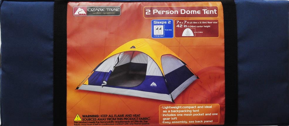 Ozark Trail Sport Dome 2-Person Tent, 7' x 7'